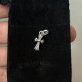 Chrome Hearts Baby Fat Cross Pendant Silver