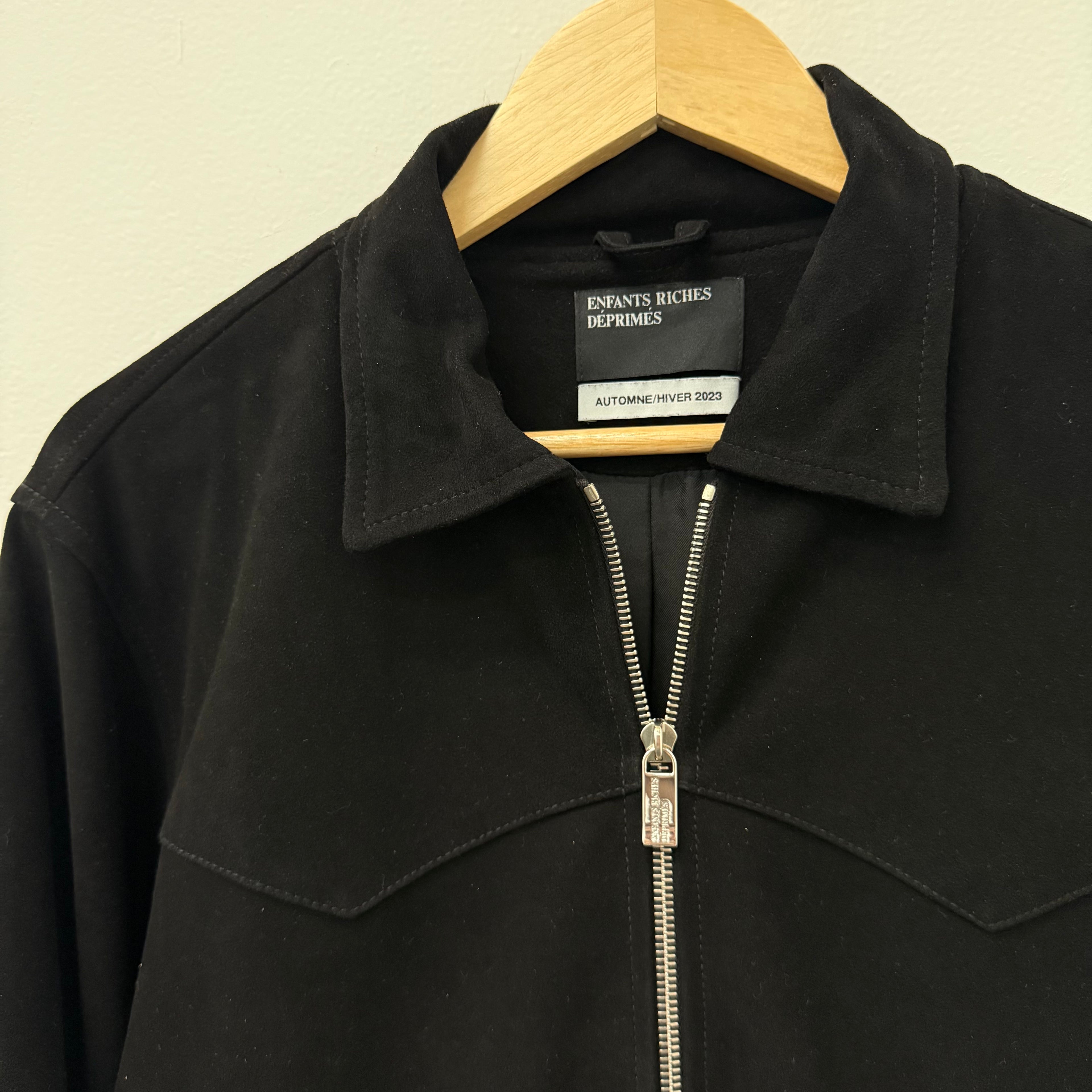 ERD Enfants Riches Deprimes Suede Western Lamb Zip Jacket - Size XL