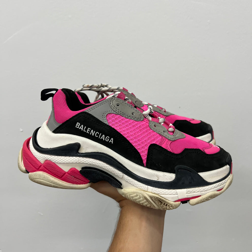 Balenciaga Triple S Pink Sneakers - Size 7