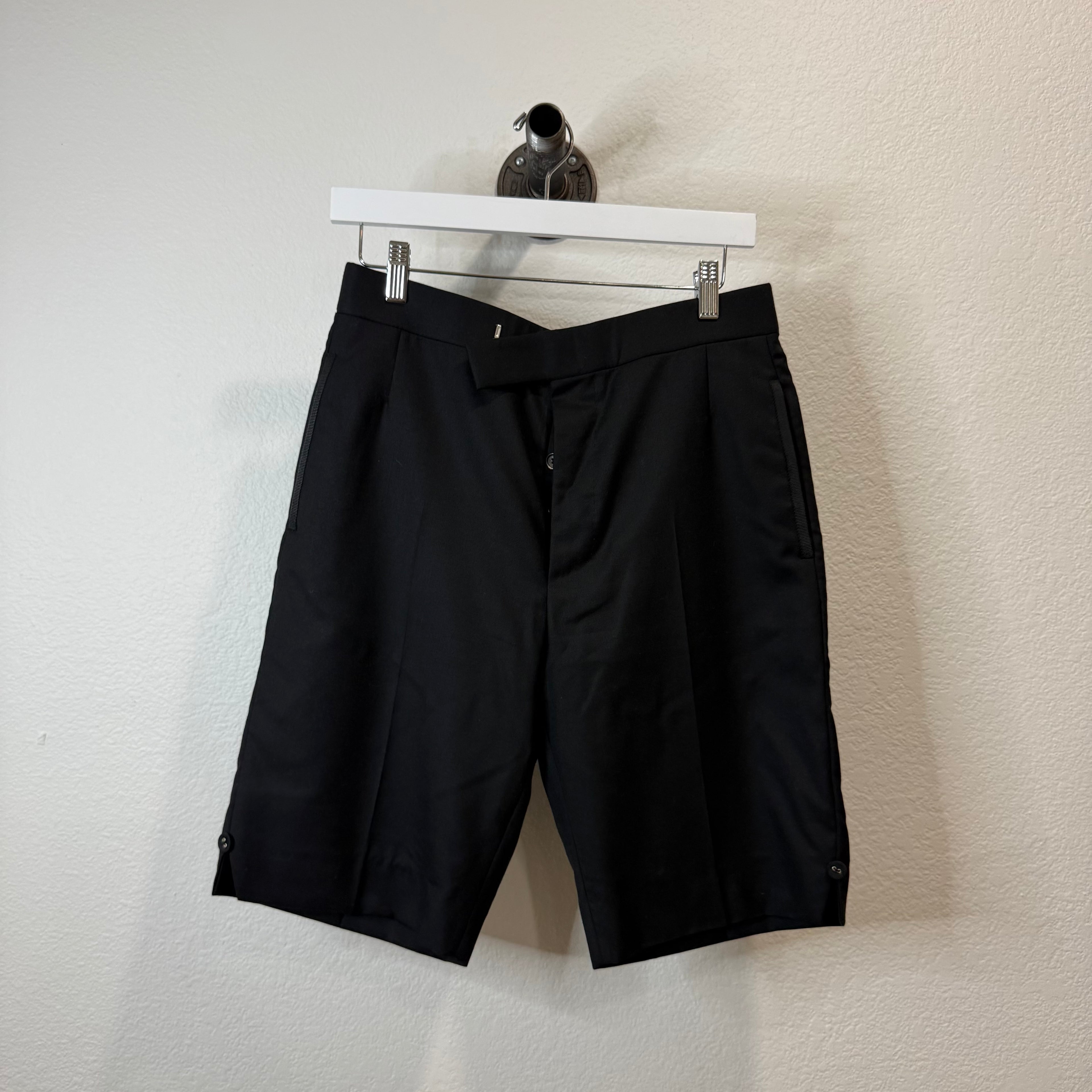 Thom Browne Twill Wool Dress Shorts - Size 0 (28-30)