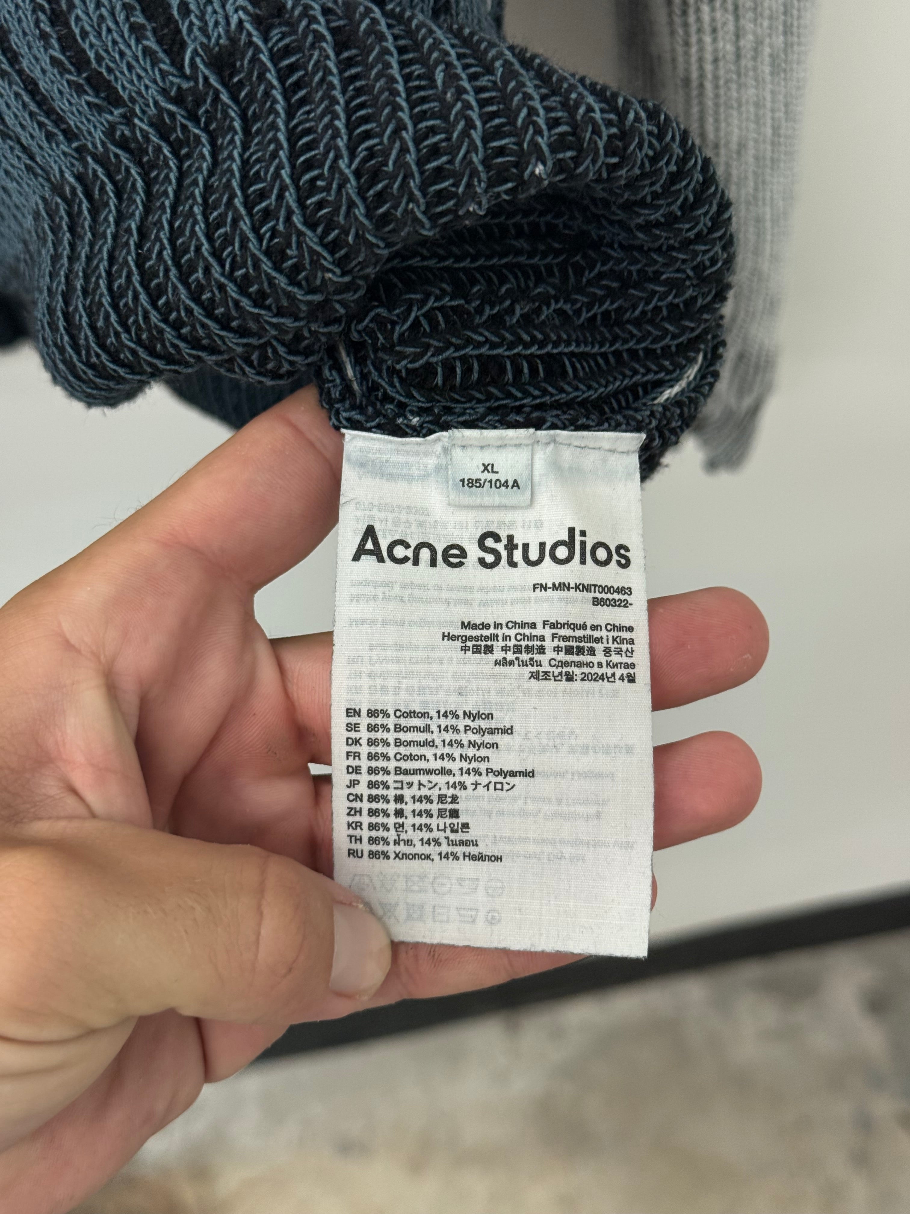 Acne Studios Acid Wash Knit Crewneck - Size XL