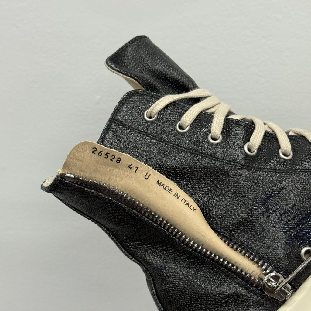Rick Owens Denim Ramone High Sneakers - Size 41 (US 8)