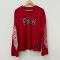 Chrome Hearts Matty Boy Form Red Longsleeve Jersey - Size L