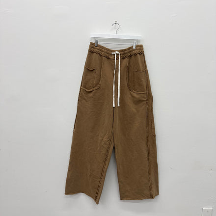HMDD Brown Wide Leg Sweatpants - Size L