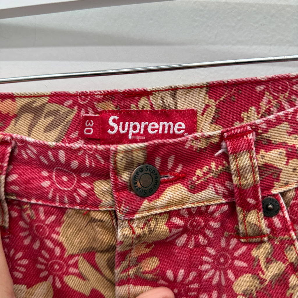 Supreme Rose Floral Denim FW17 - Size 30