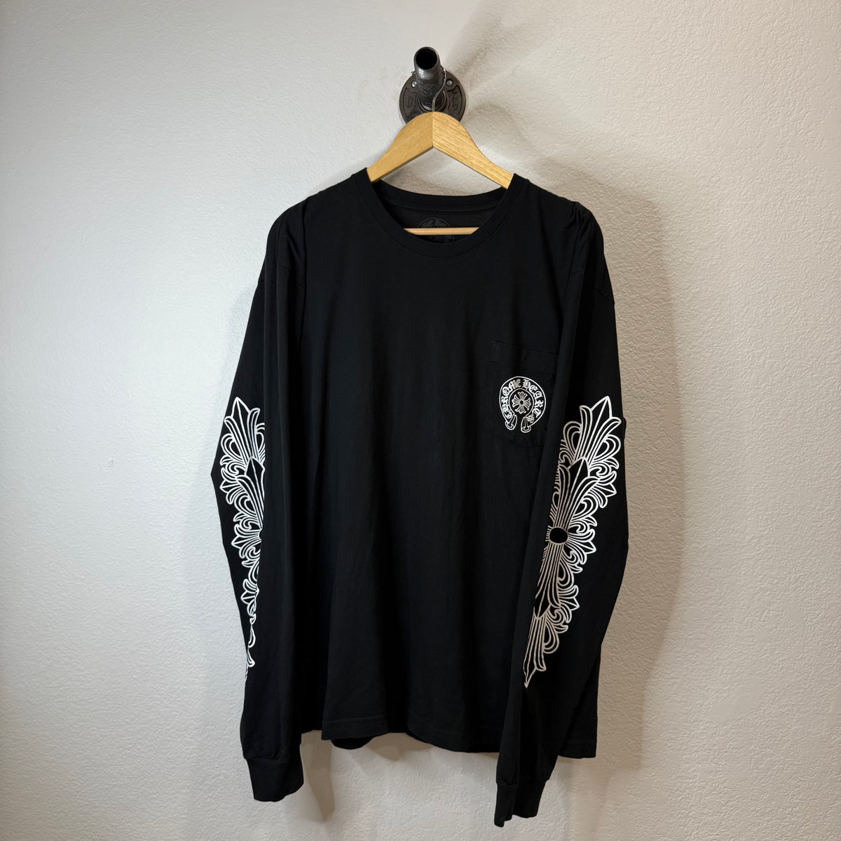 Chrome Hearts Floral Horseshoe Miami Longsleeve T-Shirt - Size XXL