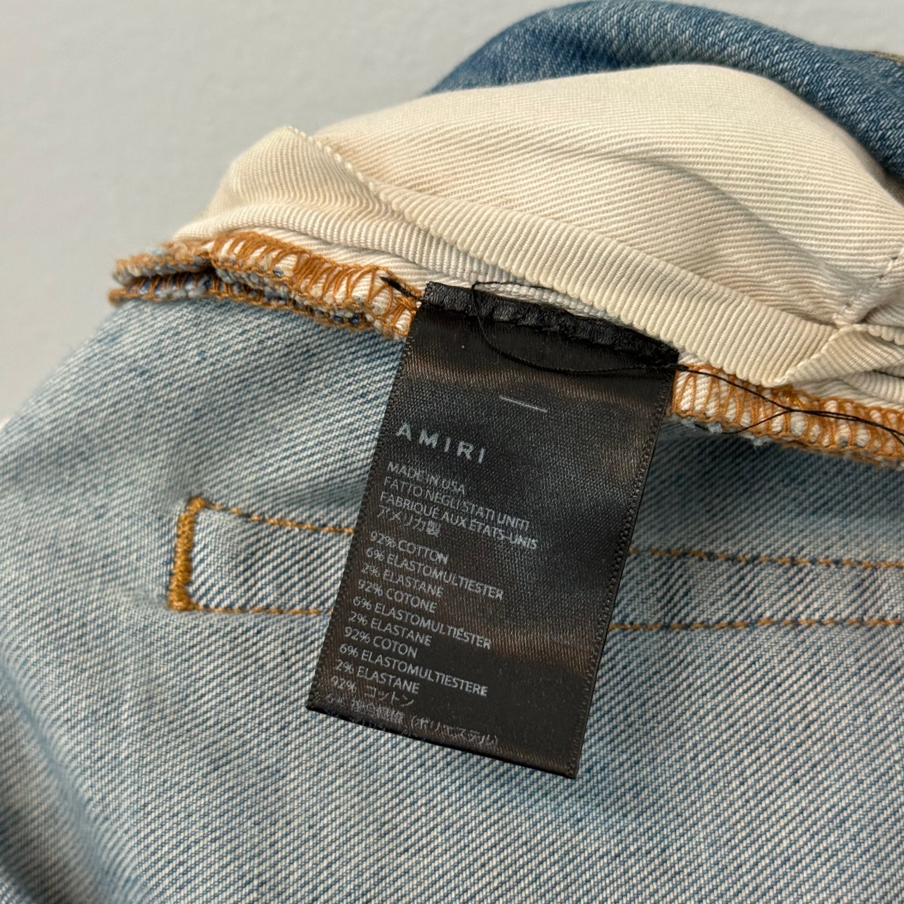 Amiri Angel Cherub Denim Jeans - Size 32