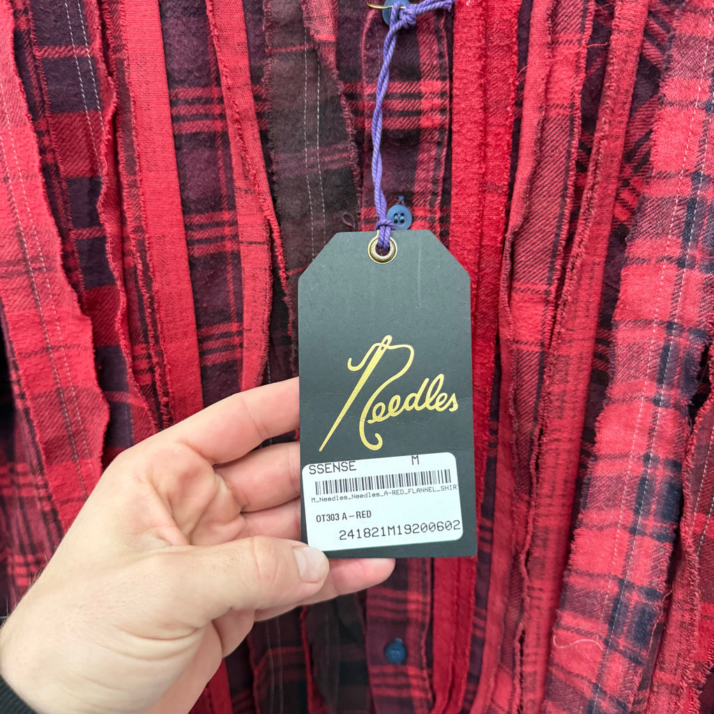 Needles Red Ribbon Flannel Shirt - Size M