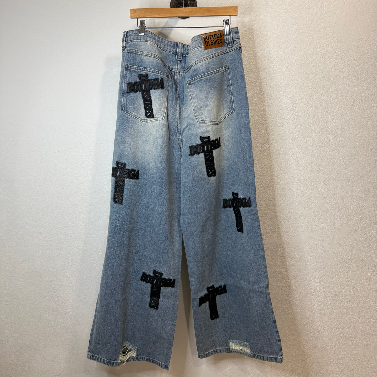 Bottega Desires Holy Grail Cross Denim - Size 34