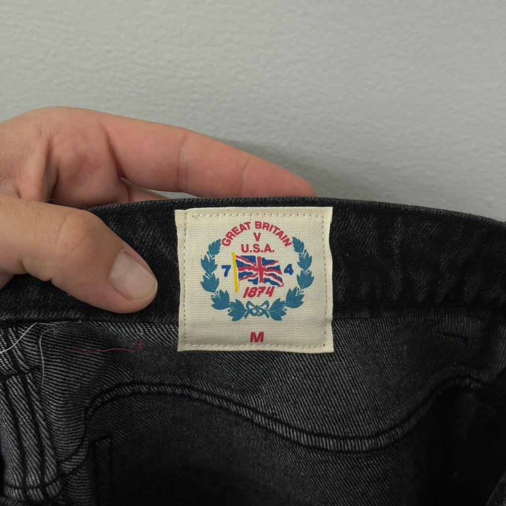74 is War Denim Black Jeans - Size M