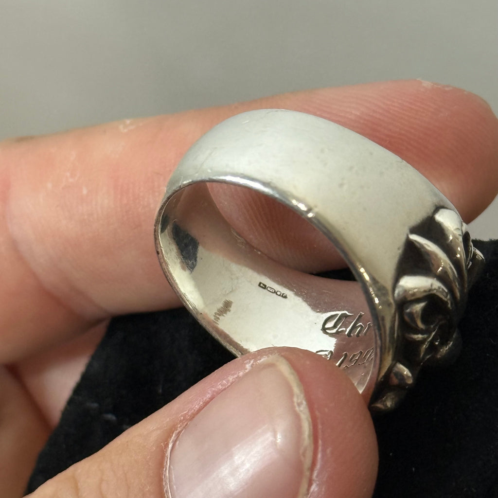 Chrome Hearts Keeper Silver Ring - Size 13