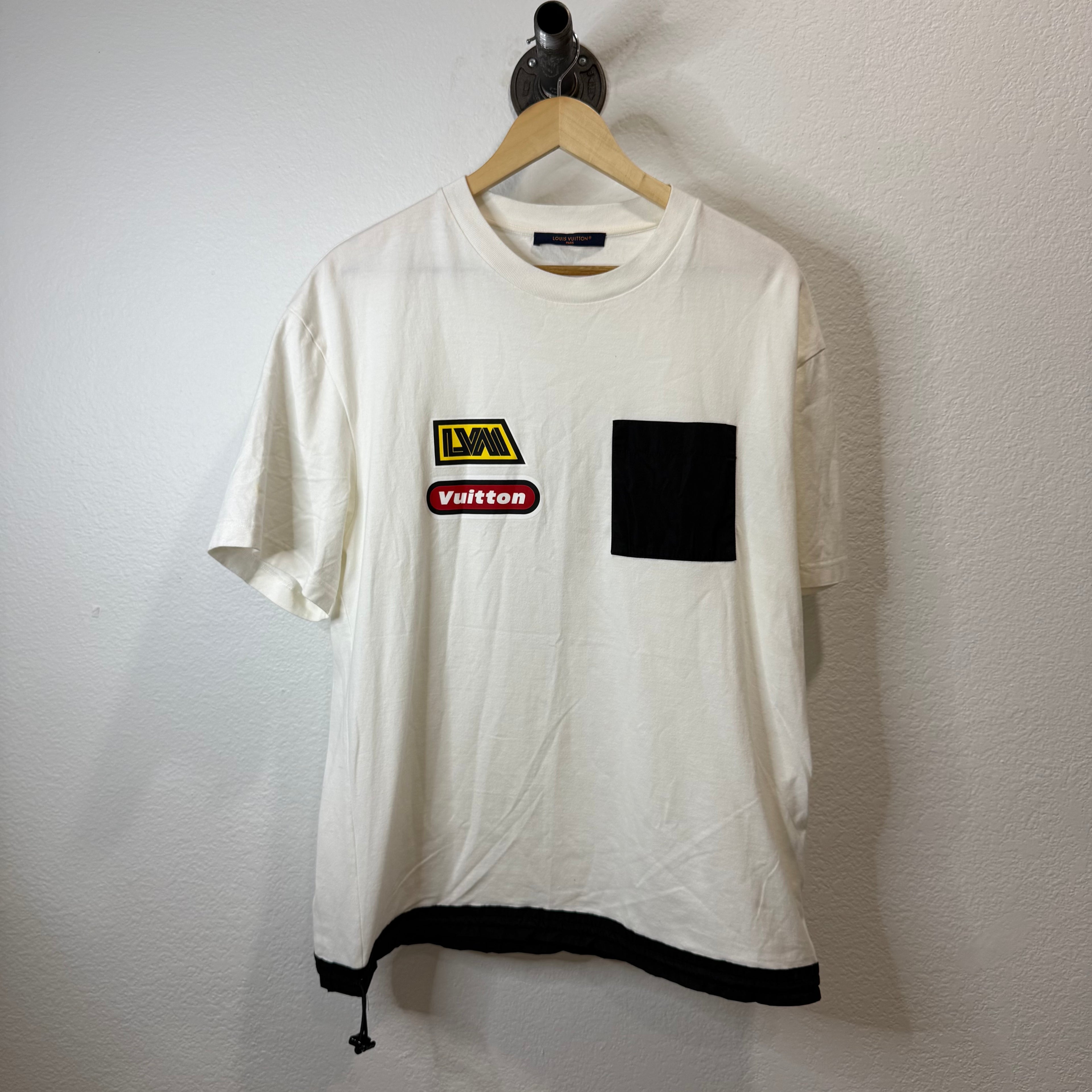 Louis Vuitton Patch Logo Pocket T-Shirt - Size L