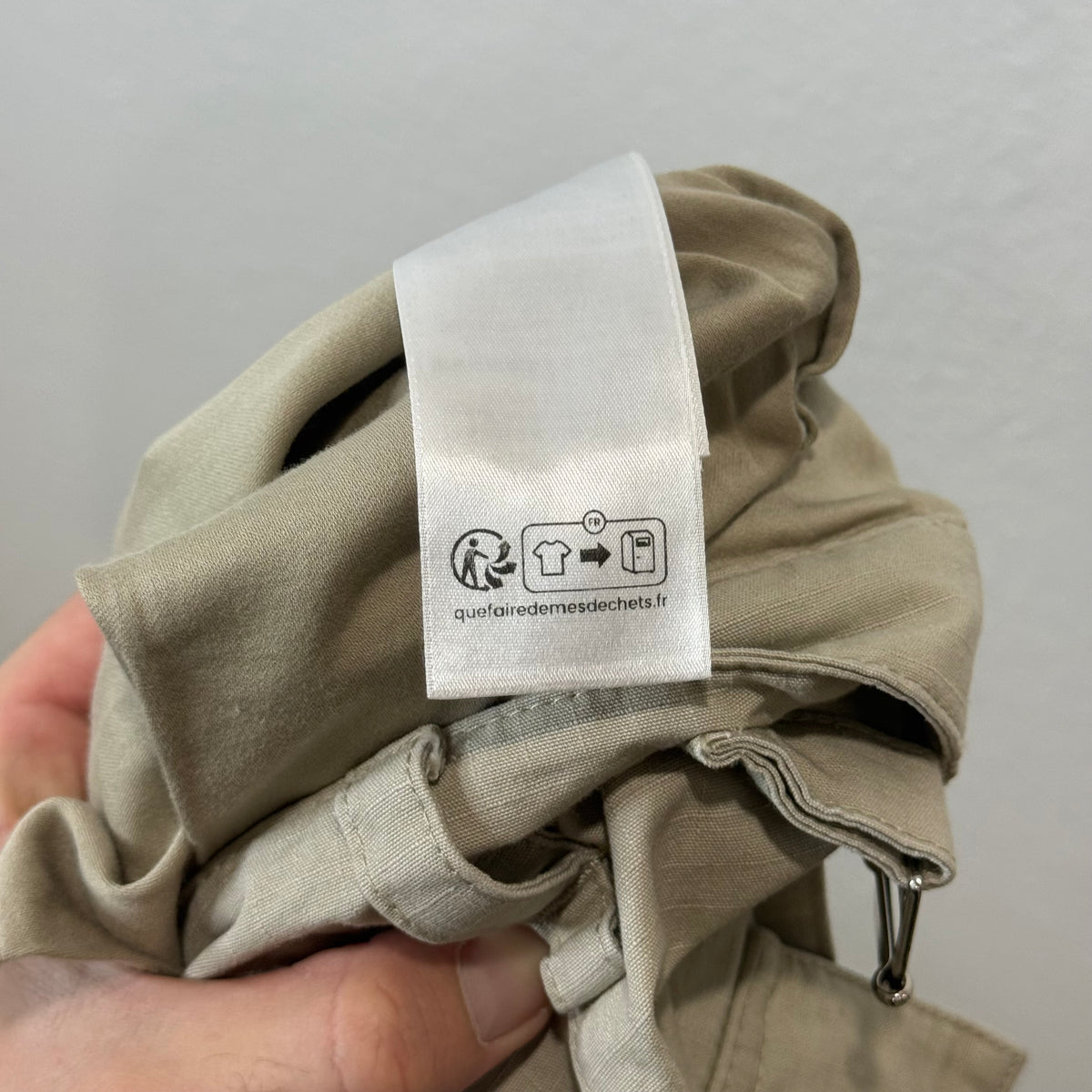 Balenciaga Convertible Beige Flared Cargo Pants - Size XL