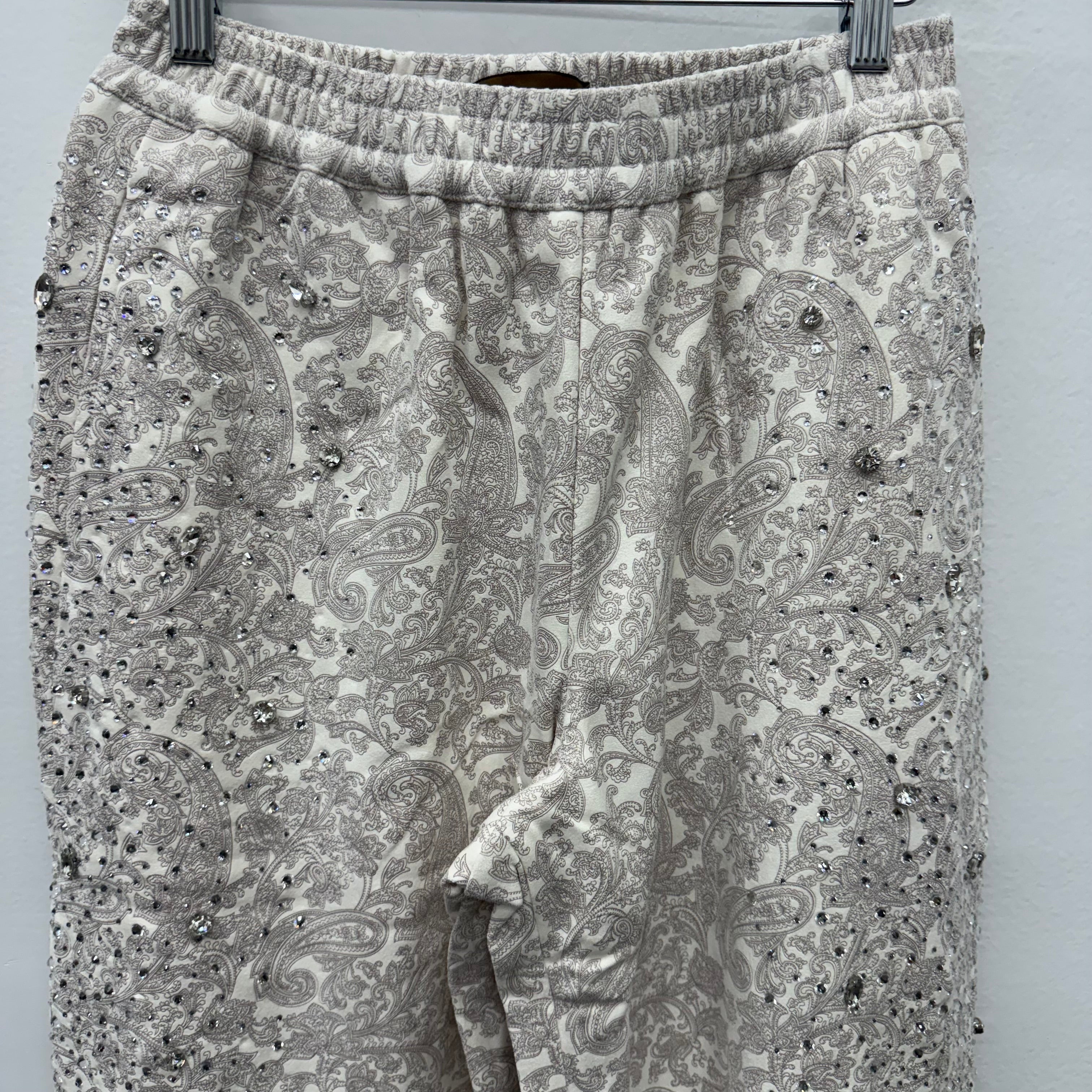 Birth of A Royal Child Diamond Pearl Sweatpants White