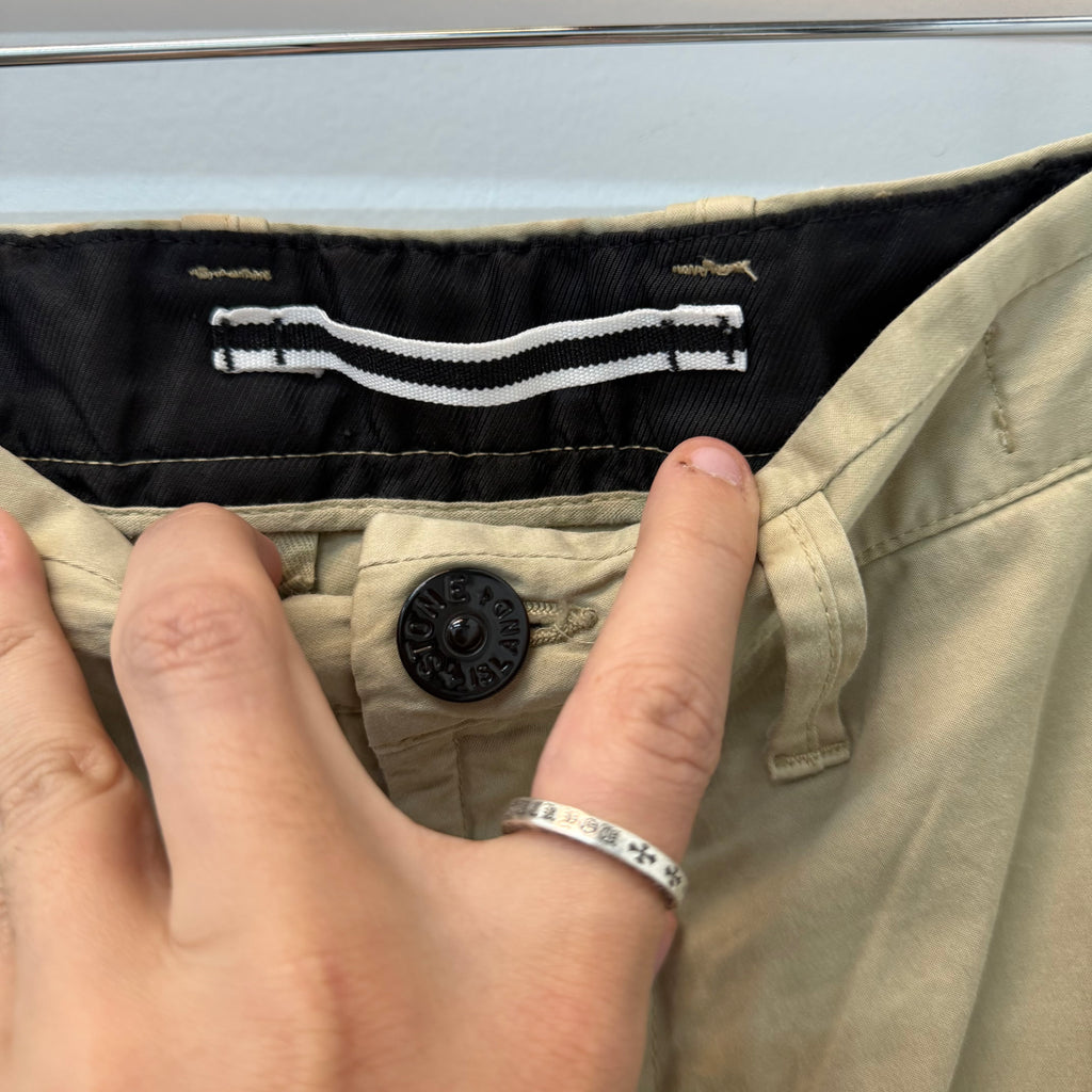 Stone Island Beige Compass Cargo Pants - Size 30