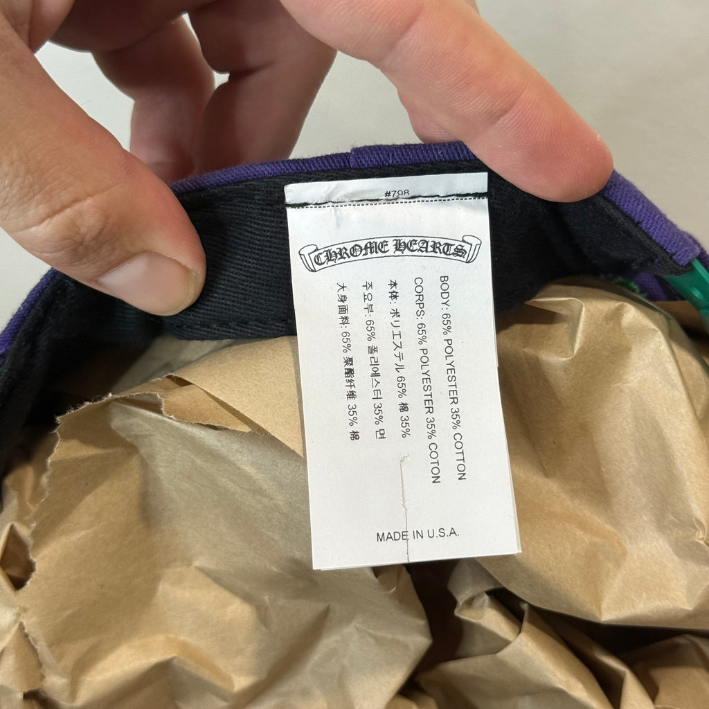 Chrome Hearts CH Purple Baseball Hat