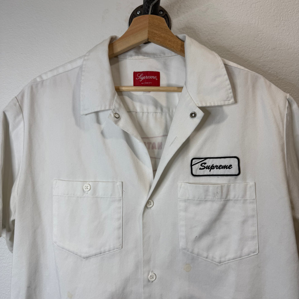 Supreme Dog S/S Work Shirt White - Size L