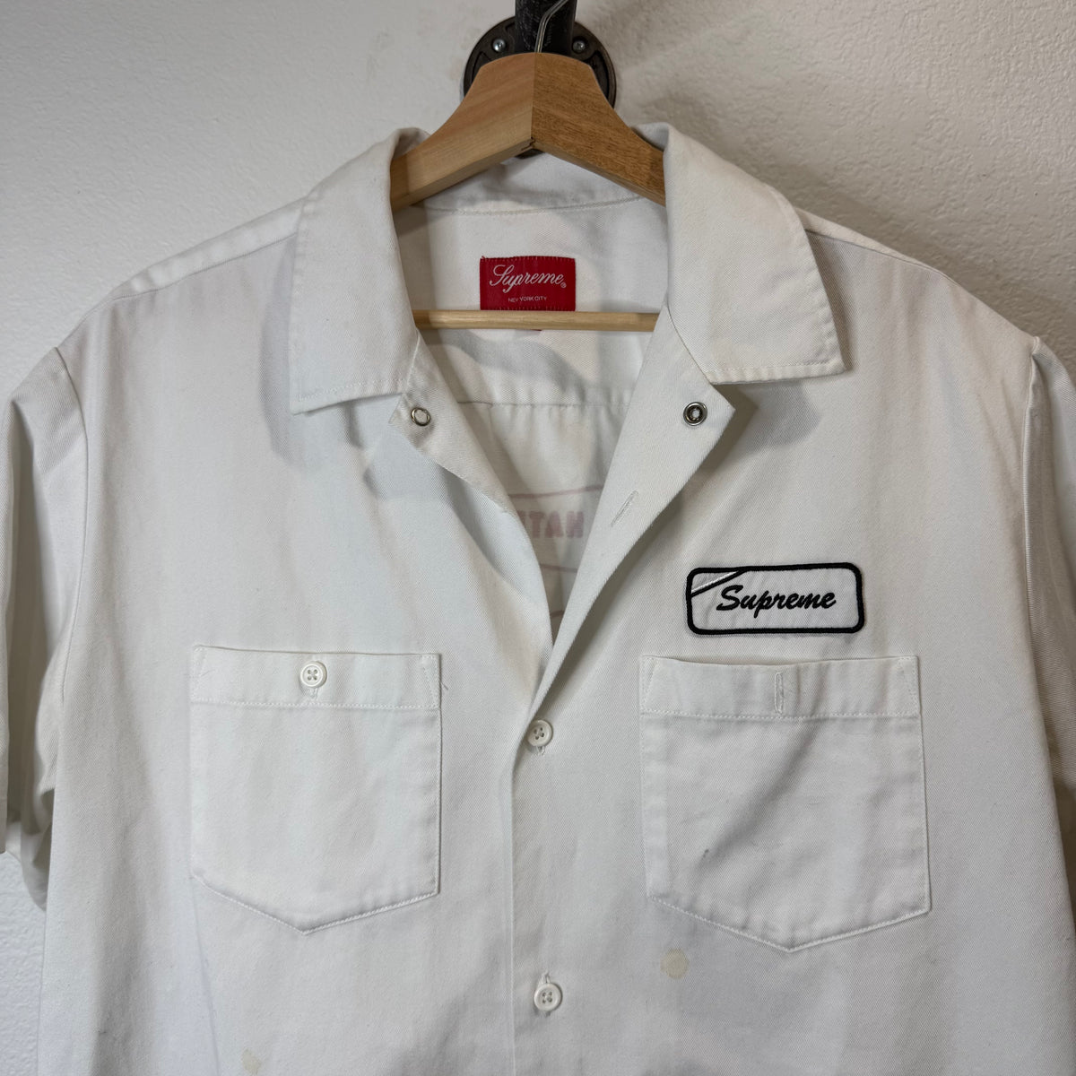 Supreme Dog S/S Work Shirt White - Size L