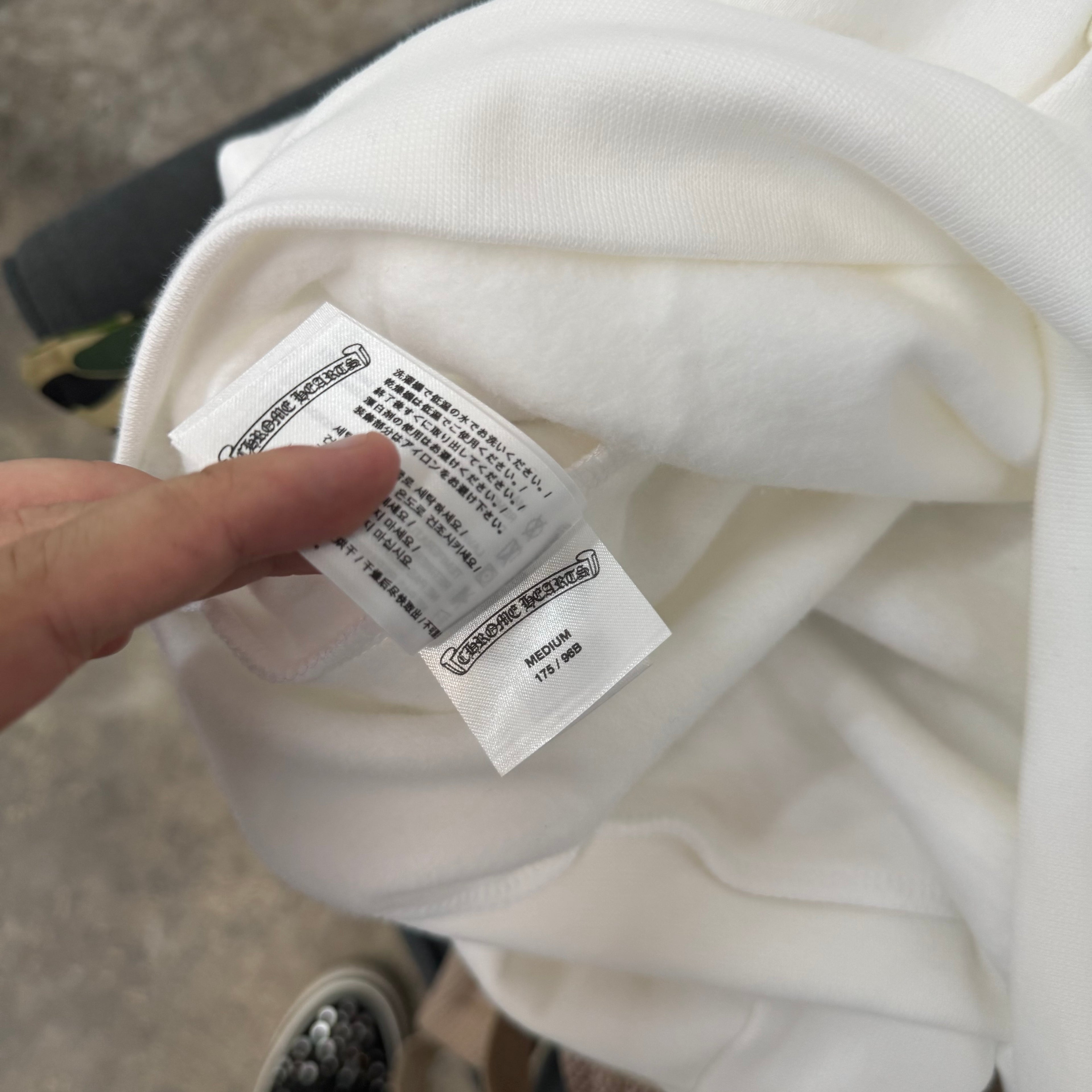 Chrome Hearts White Metallic Foil Hoodie