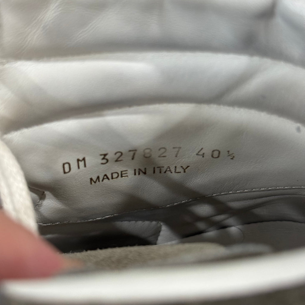 Saint Laurent SL/02H YSL Grey Suede High Sneakers - Size 40.5 (US 7.5)