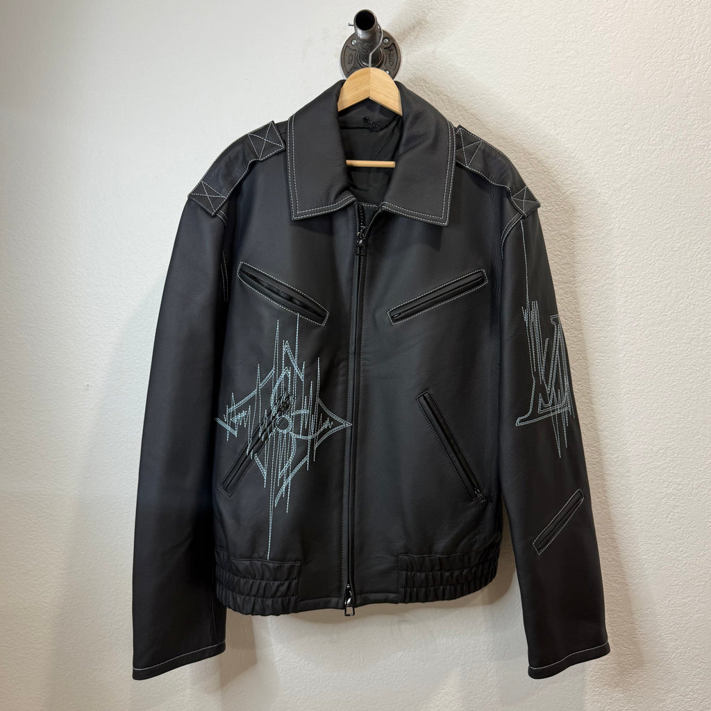 Louis Vuitton Leather Frequency Jacket - Size 58 (XXL)