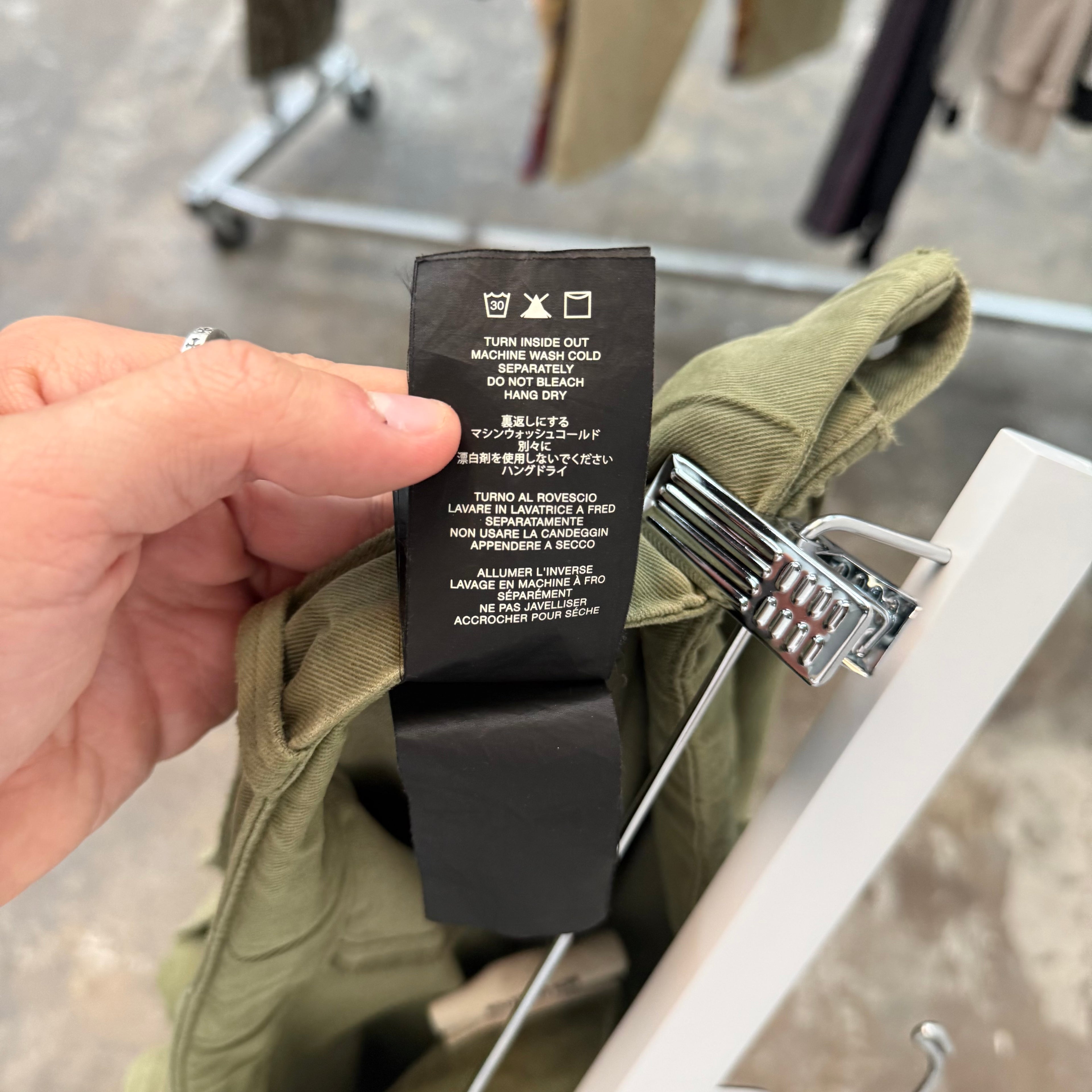 Fear of God Mainline Jiu Jitsu Green Cargo Pants - Size XL