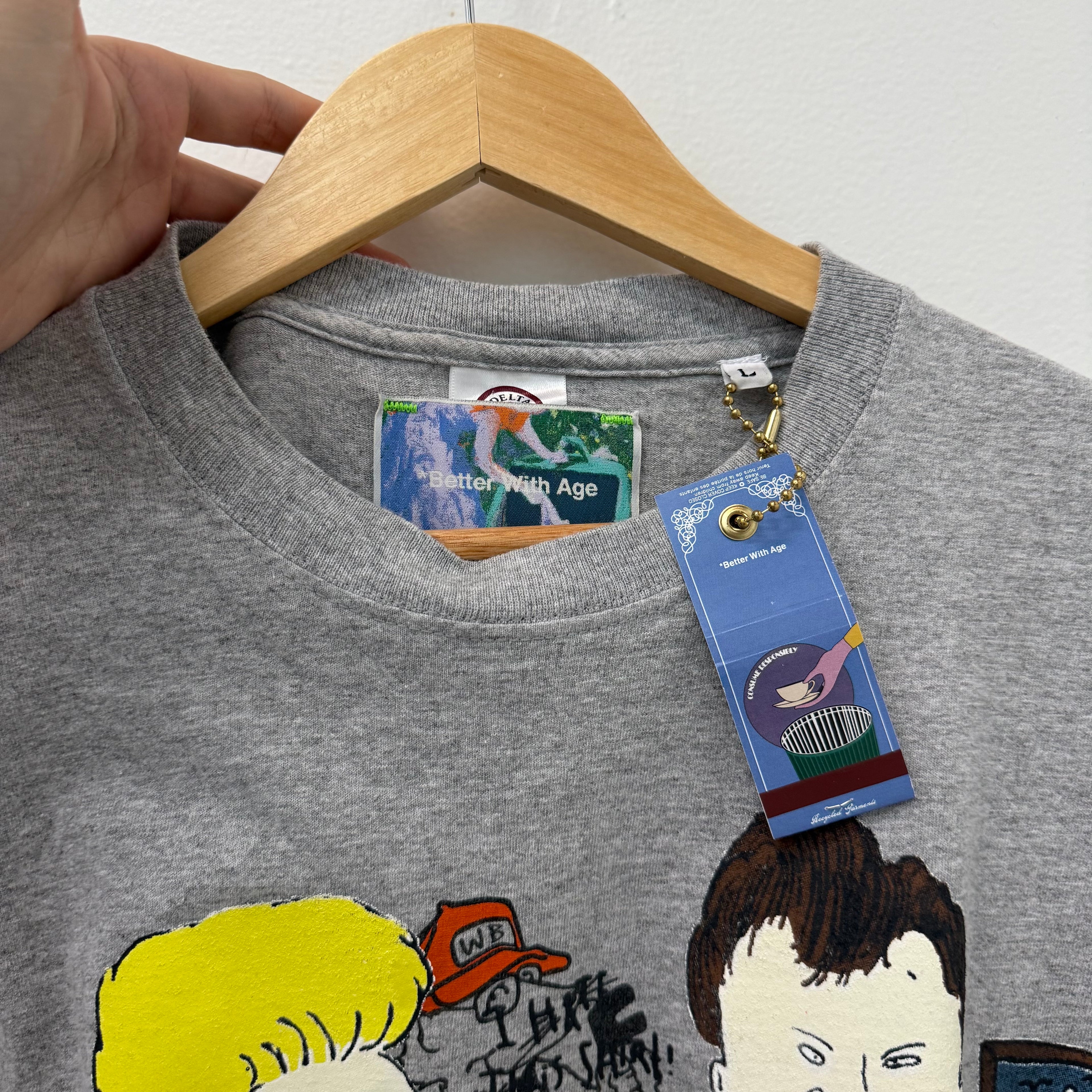 Better with Age Beavis and Butthead T-Shirt Gray - Size L