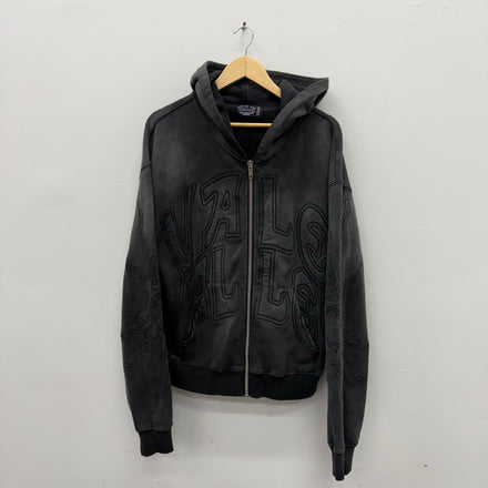 Vale Valley Black Zip Up Hoodie - Size S