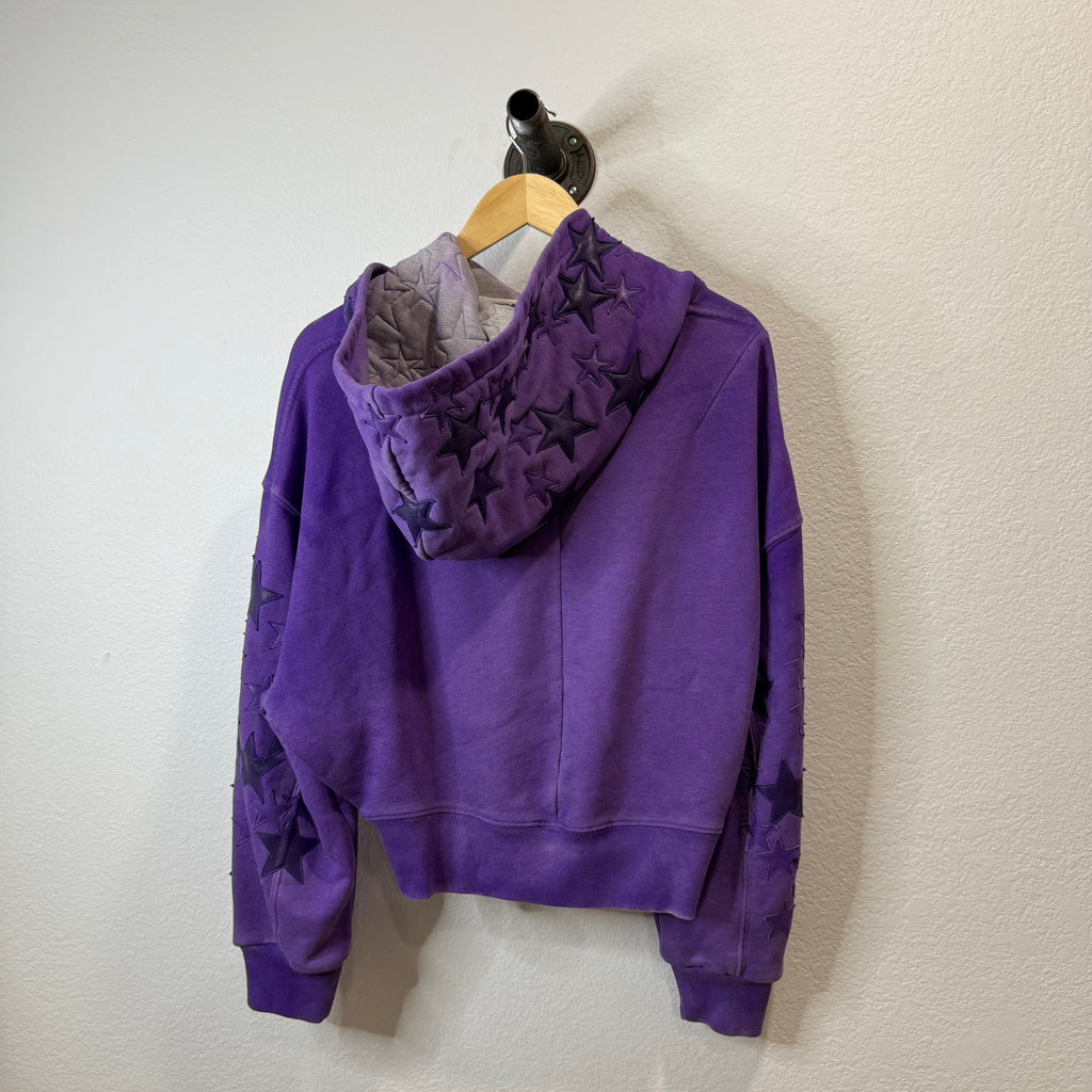 Amiri Star Patch Hoodie Purple - Size S