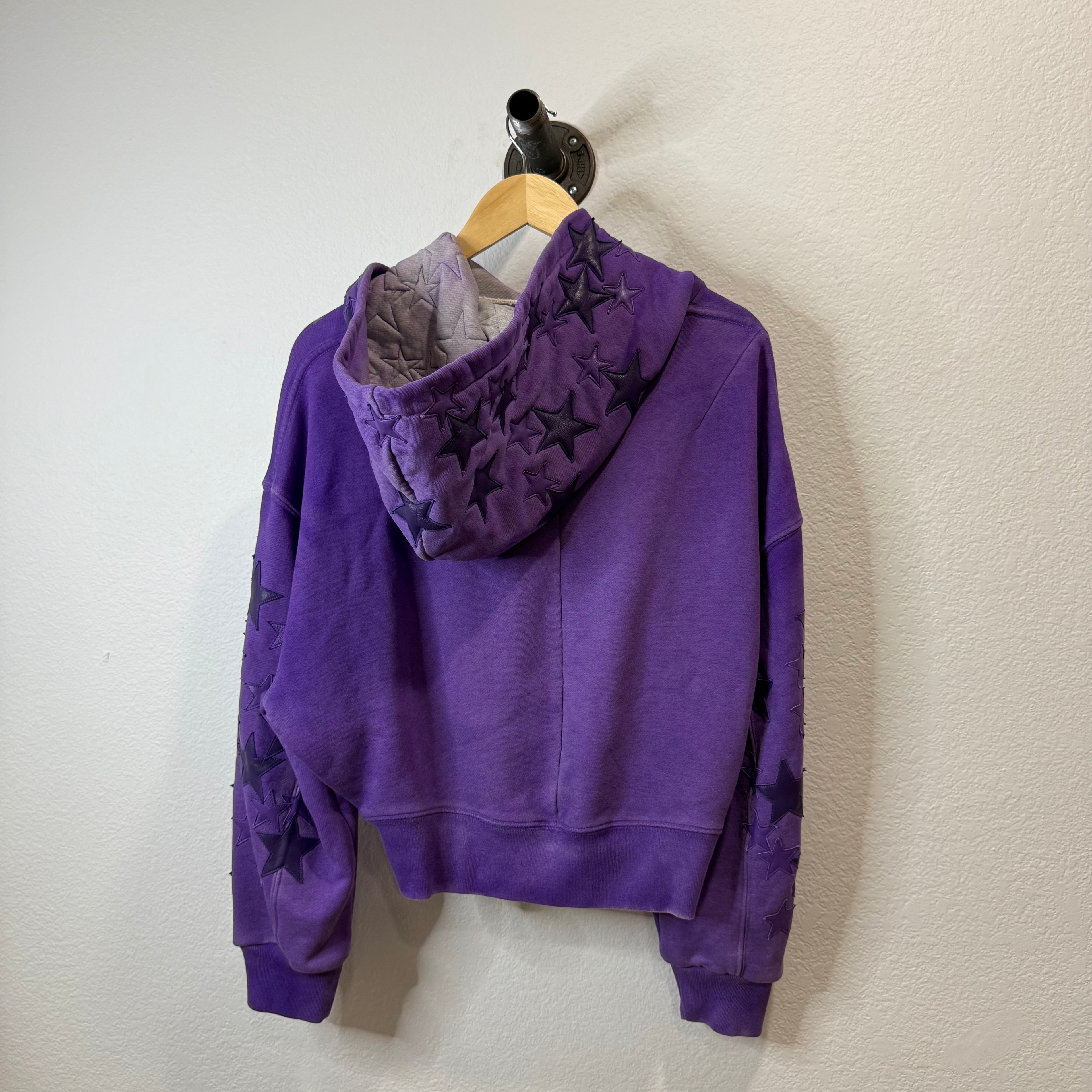 Amiri Star Patch Hoodie Purple - Size S