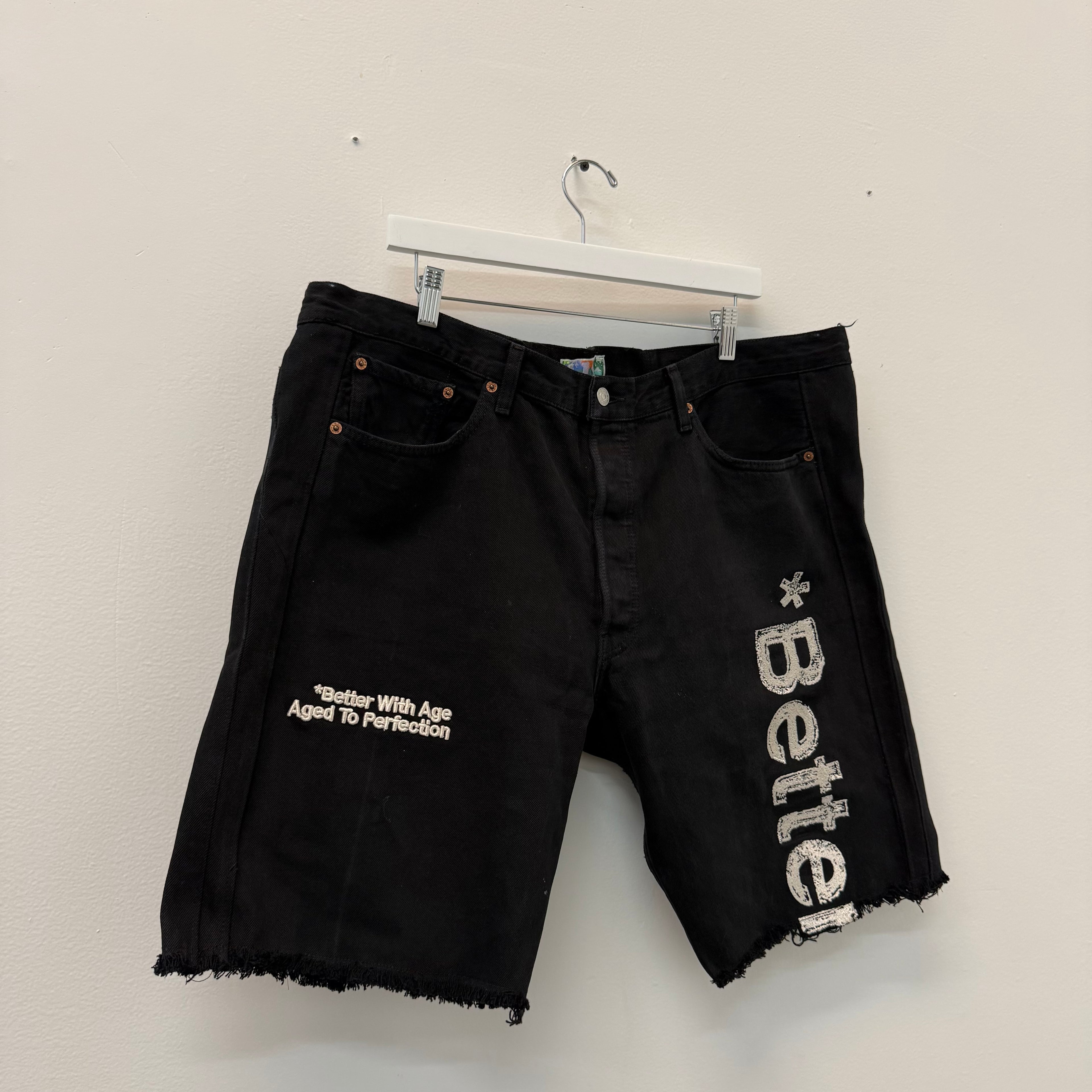 Better With Age Monroe Triple Wide Denim Shorts - Size 38