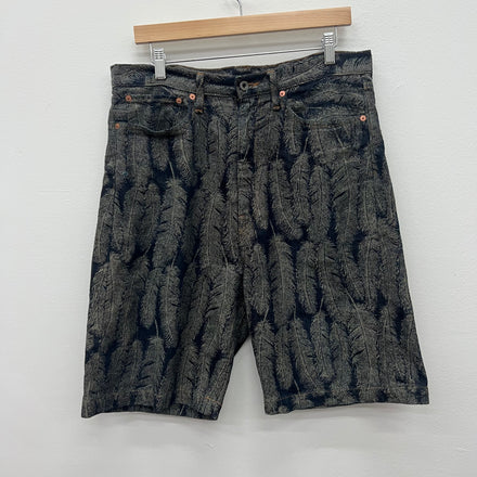 Kapital Feather Denim Shorts - Size 32