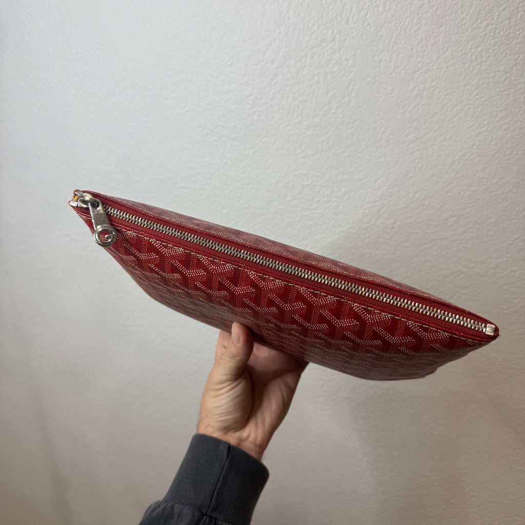 Goyard Senat Side Bag Pouch Red