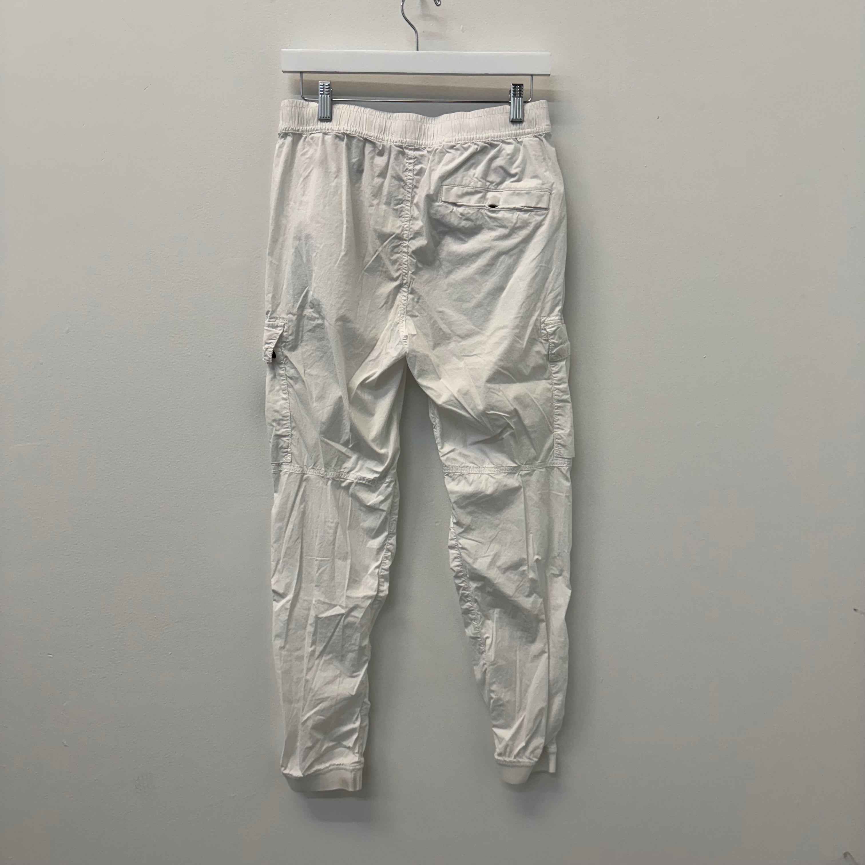 Stone Island White Cargo Jogger Sweatpants - Size 30