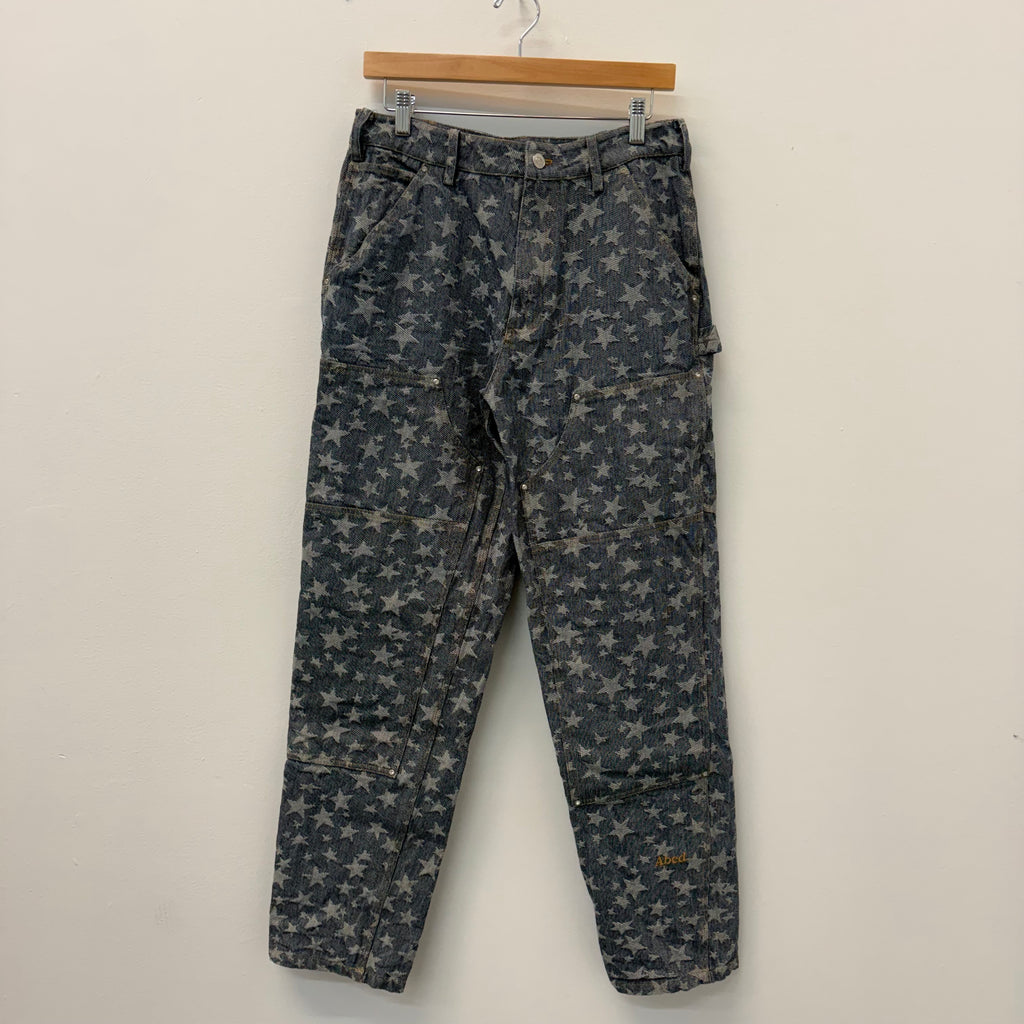 ABC Advisory Board Crystals Star Rivet Double Knee Denim - Size 32