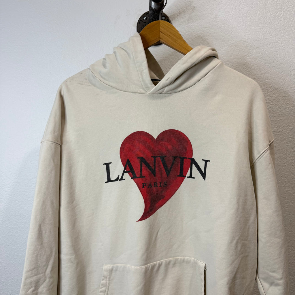 Lanvin Heart Logo Hoodie - Size L