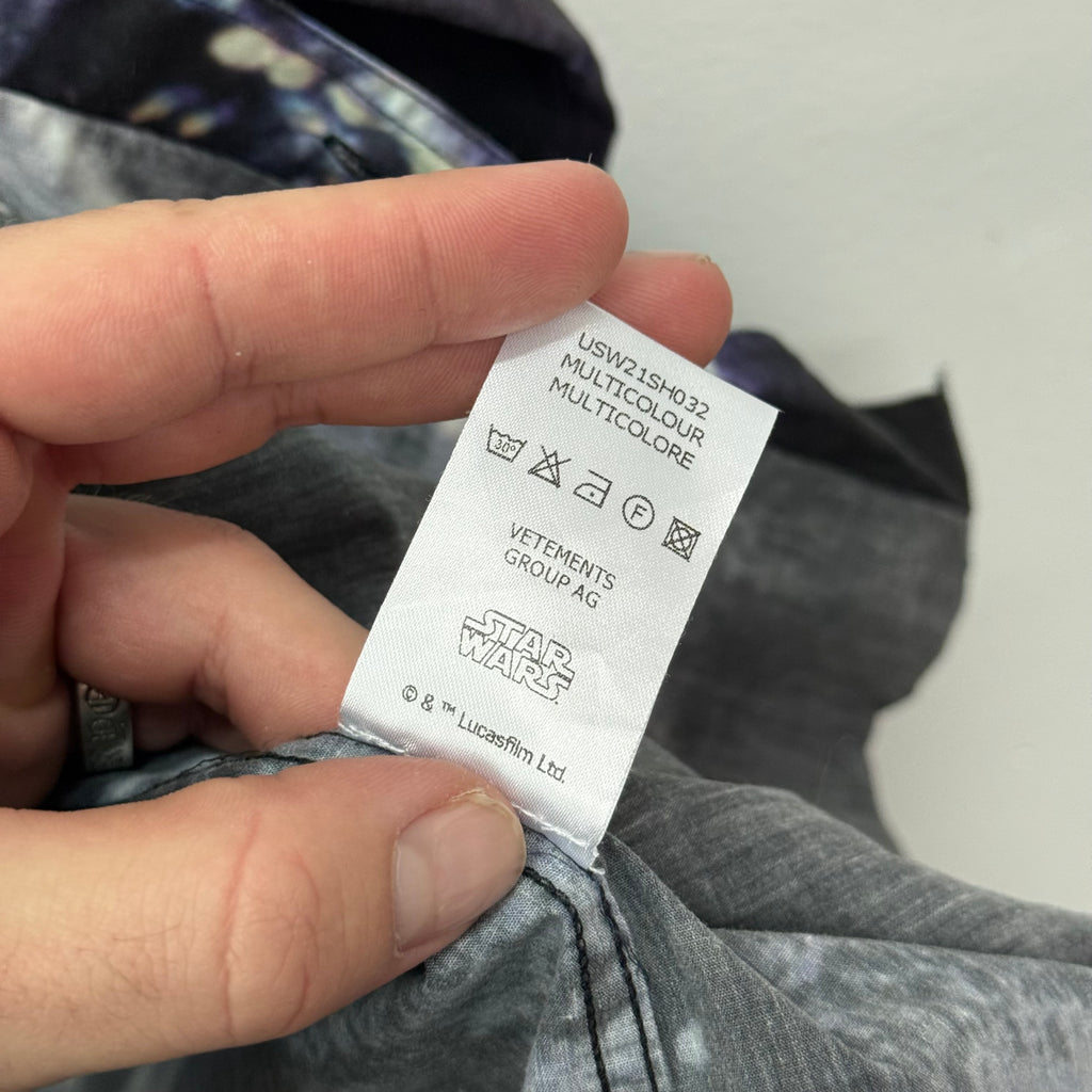 Vetements Darth Vader Longsleeve Button Up Shirt - Size S