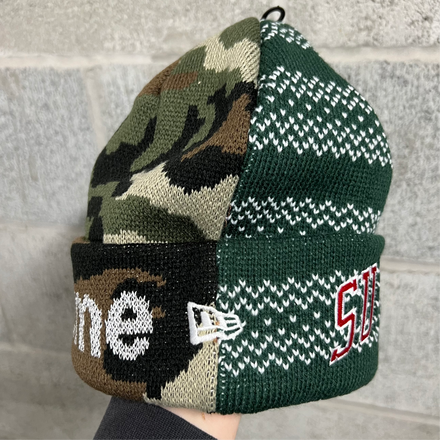 Supreme New Era Split Beanie