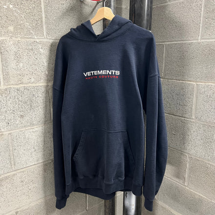 Vetements Haute Couture Logo Embroidered Hoodie - Size M