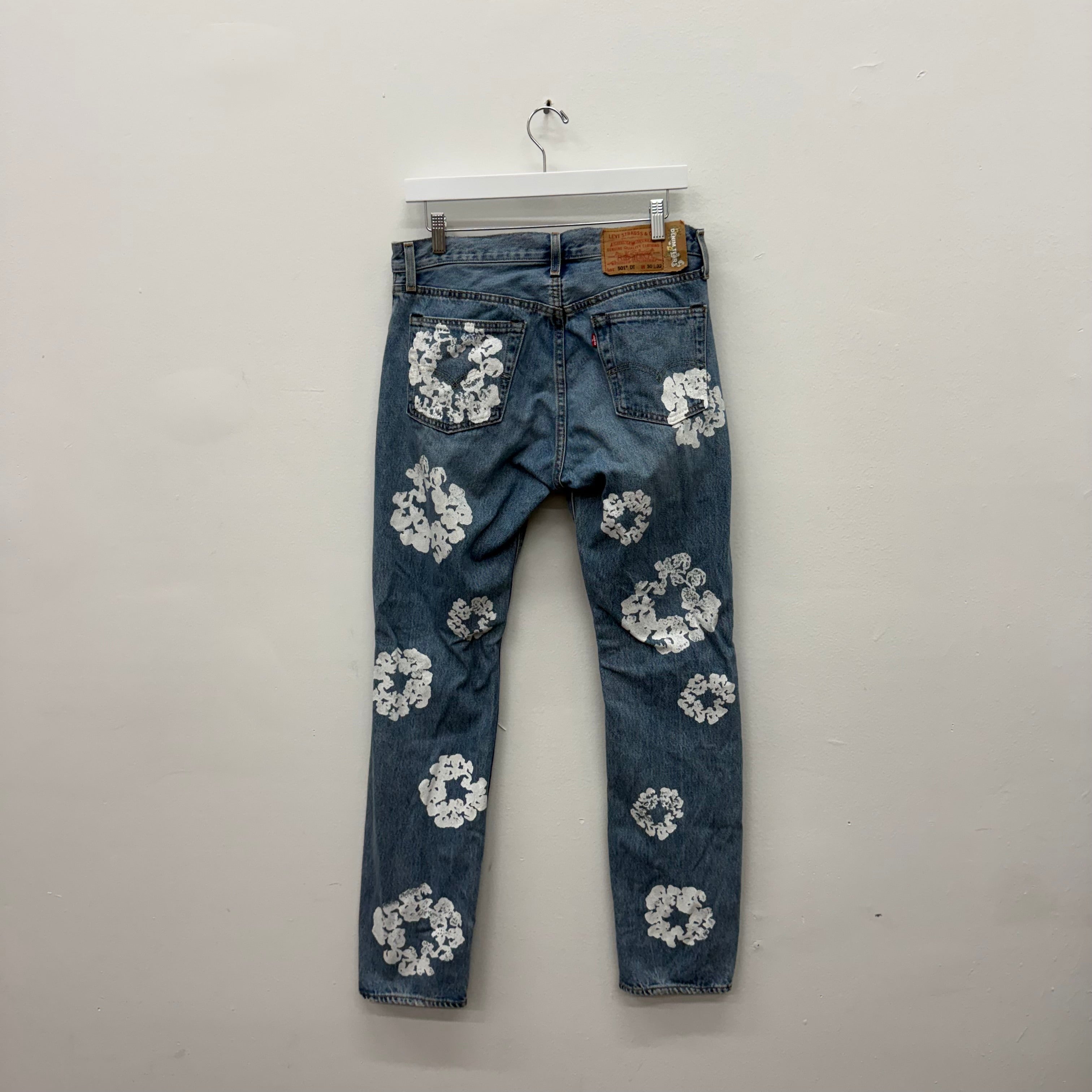 Denim Tears Levi 501 Wreath Jeans - Size 30