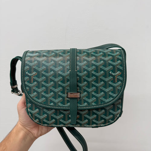 Goyard Belvedere MM Messenger Sidebag Green