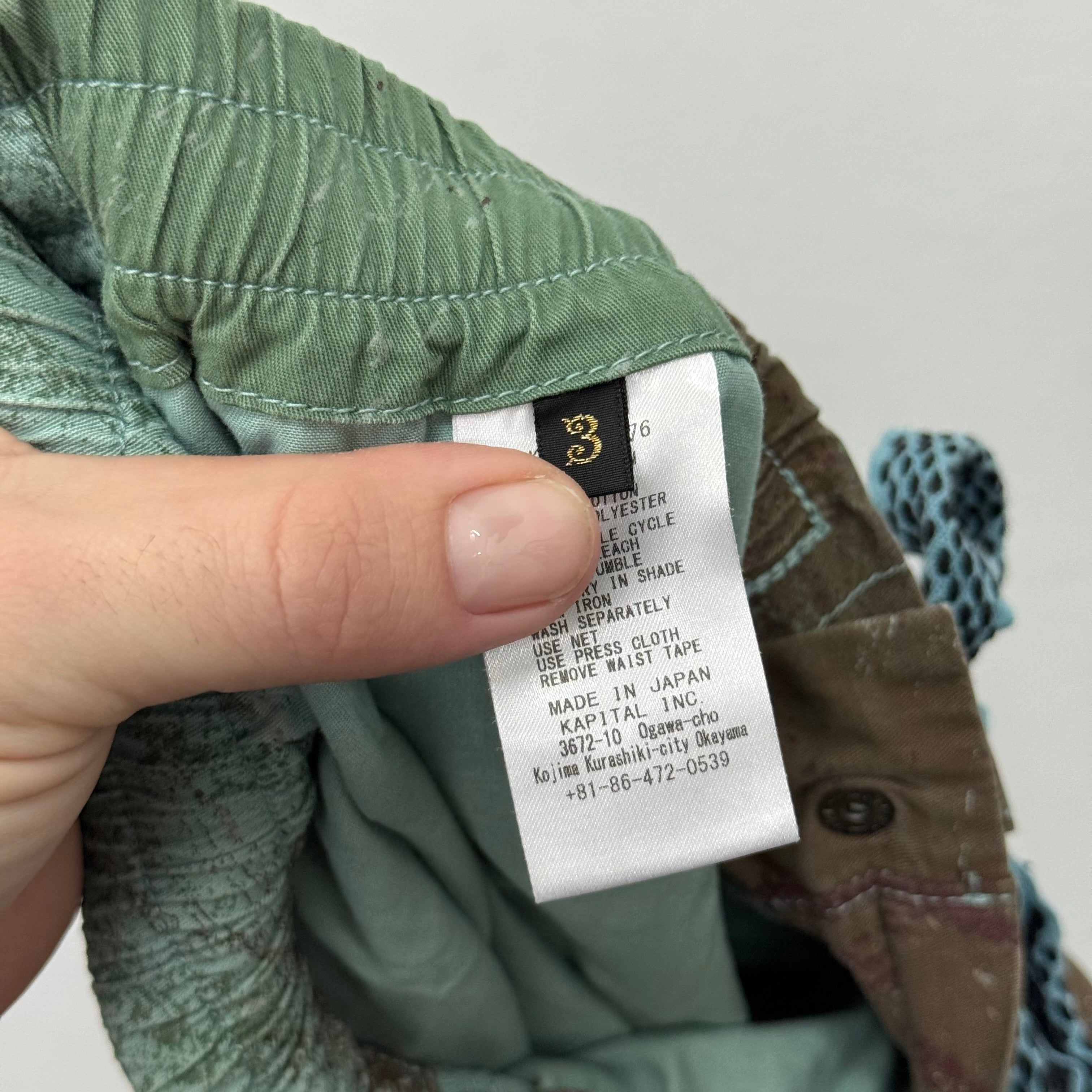 Kapital Brush Paint Cargo Pants - Size 3 (US L)