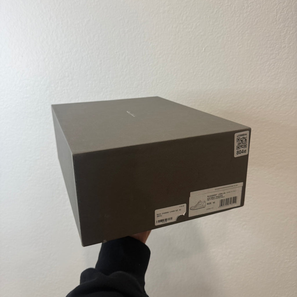 Rick Owens Mainline Charcoal Vintage Vans Low Sneakers - Size 42 (9)