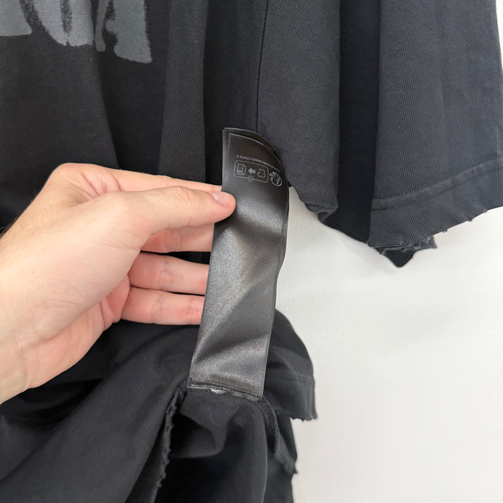 Balenciaga Stencil Logo T-Shirt Black - Size XL