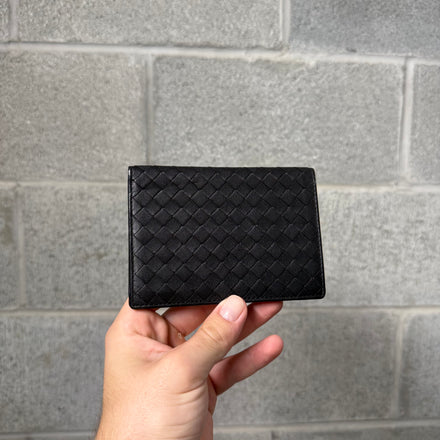 Bottega Veneta Leather Intrecciato Passport Holder