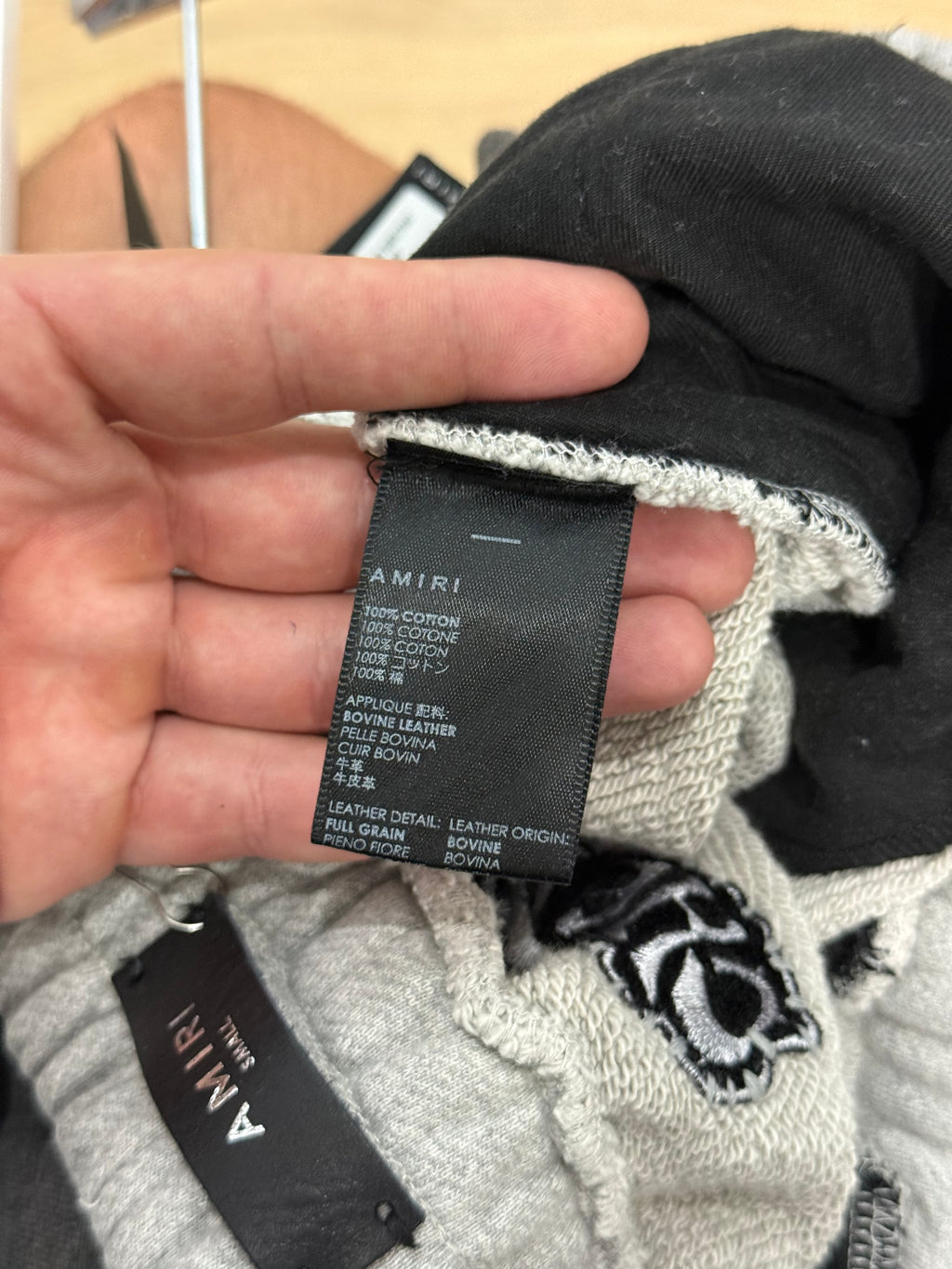 Amiri Chemist Grey Star Patch Sweatpants - Size S