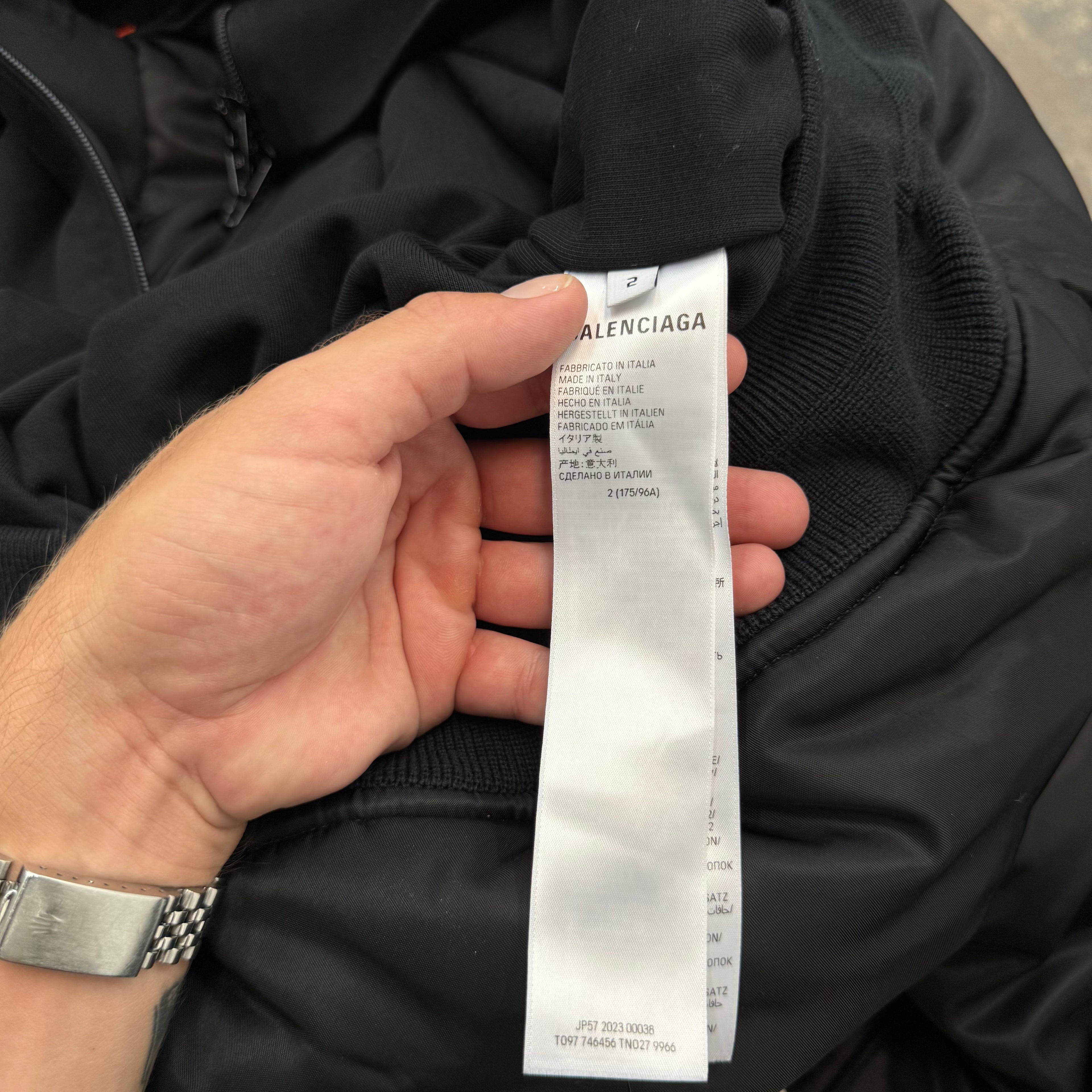 Balenciaga SS23 Denma All in One Nylon Bomber Jacket - Size 2 (XL)