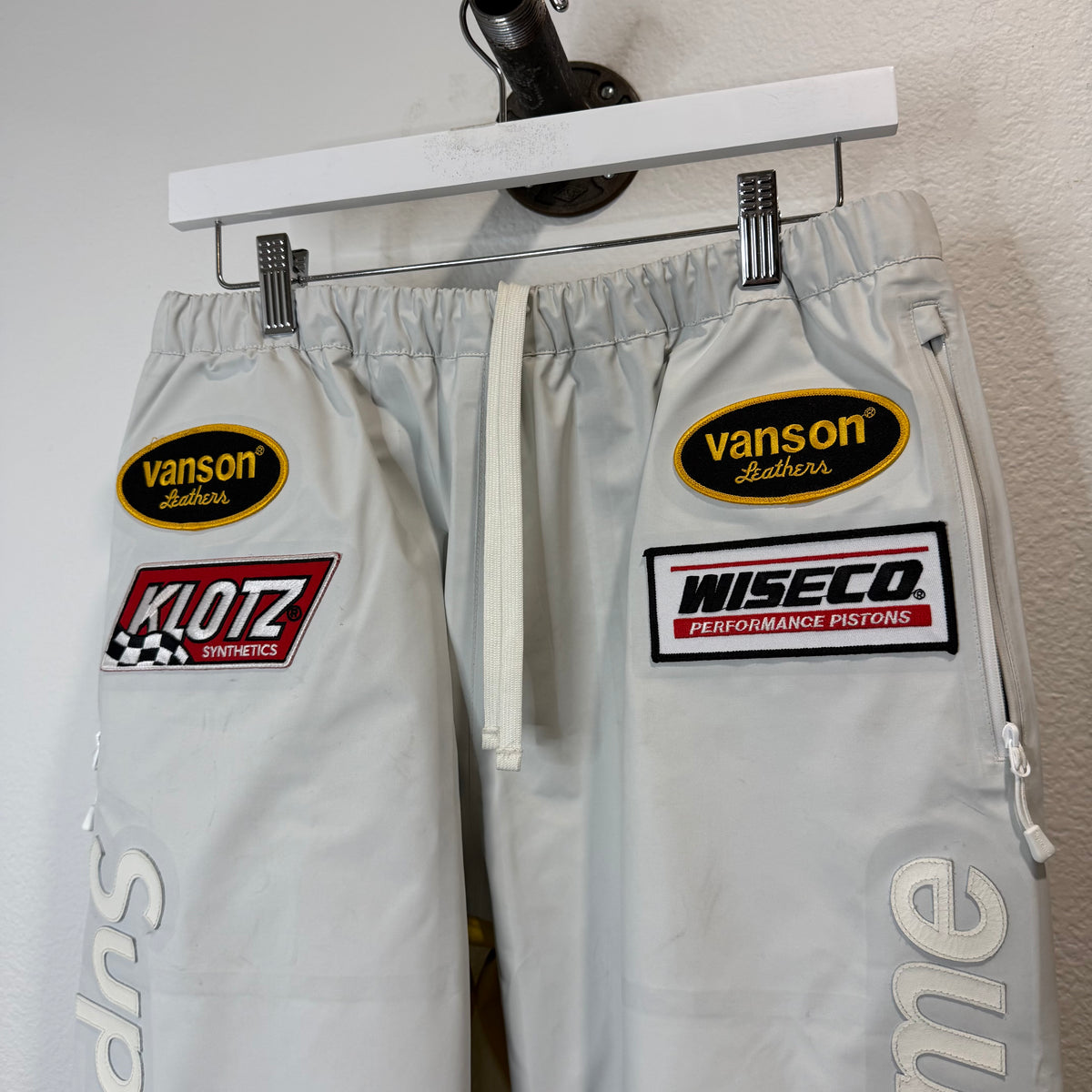 Supreme Vanson Leathers Gore-Tex Pant White - Size M