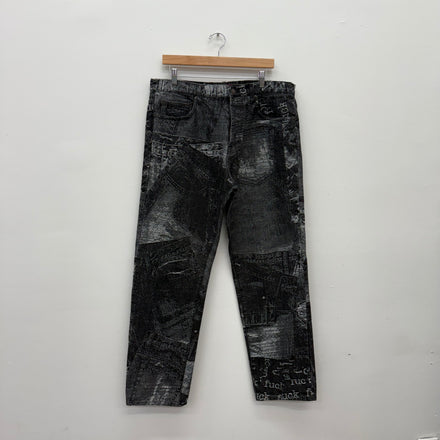 Supreme Archive Jacquard Denim Pants - Size 34
