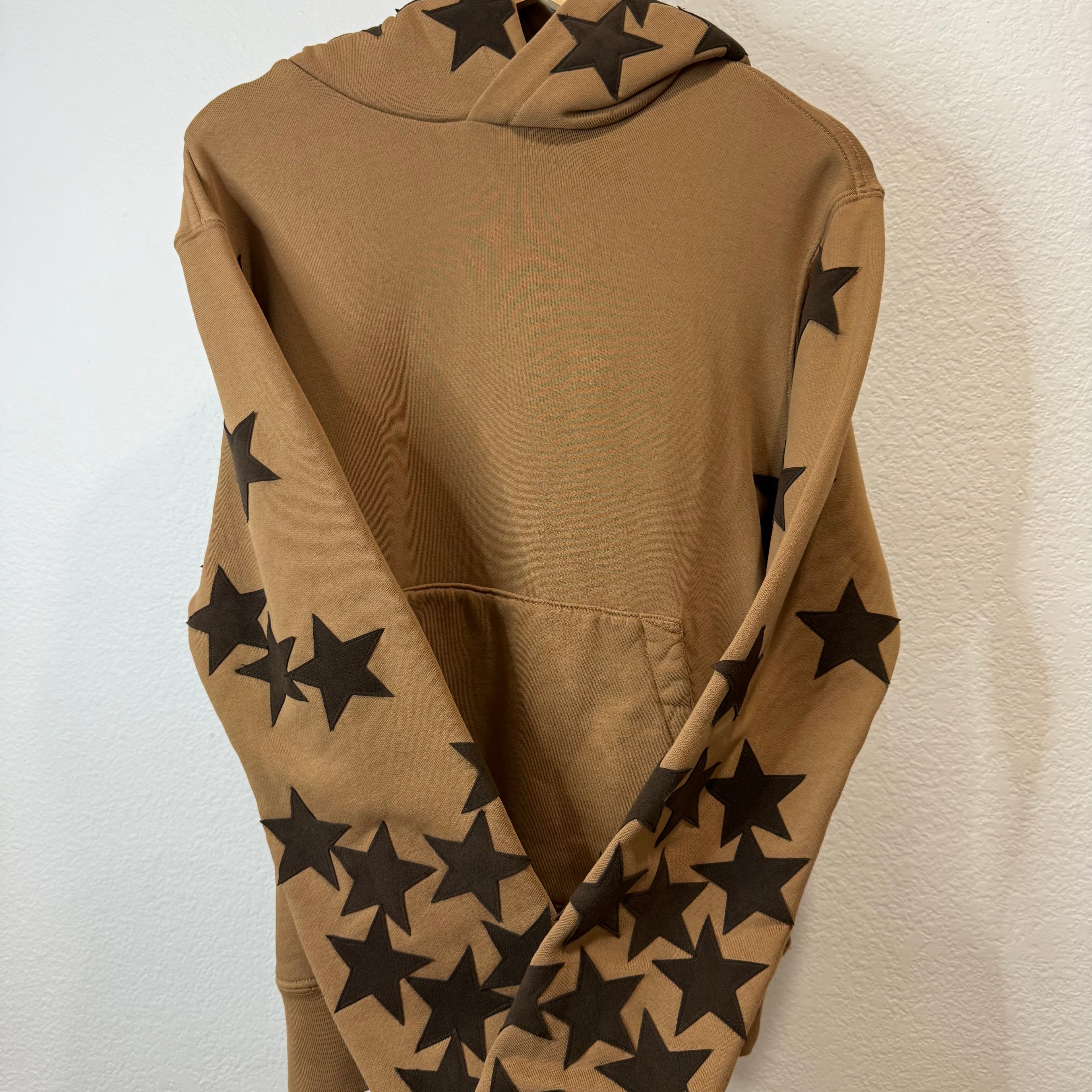 Amiri Star Patch Chemist Hoodie Brown - Size XS